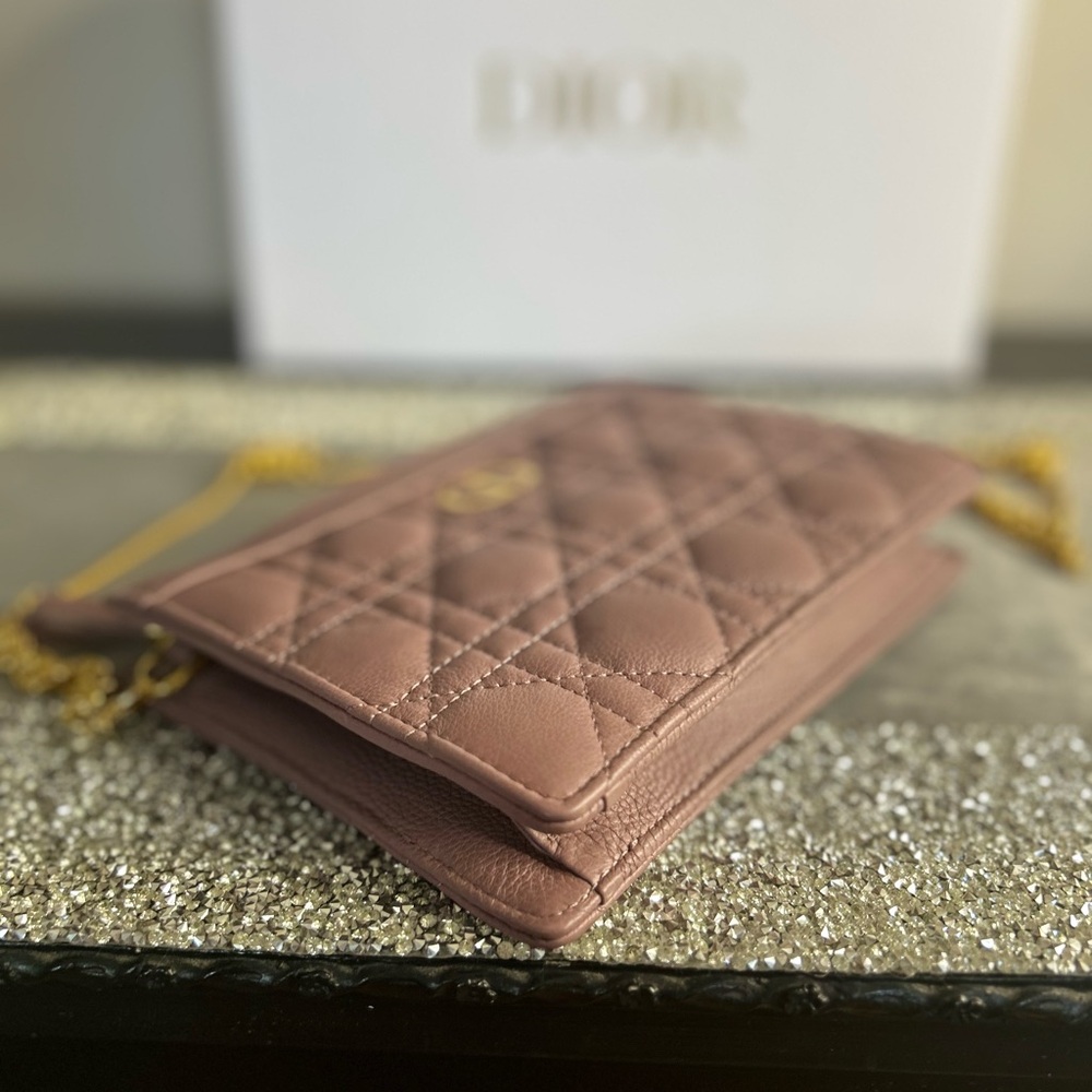 Christian Dior Caro Pouch/Cross Body/WOC Peony Pink - Picture 11 of 14